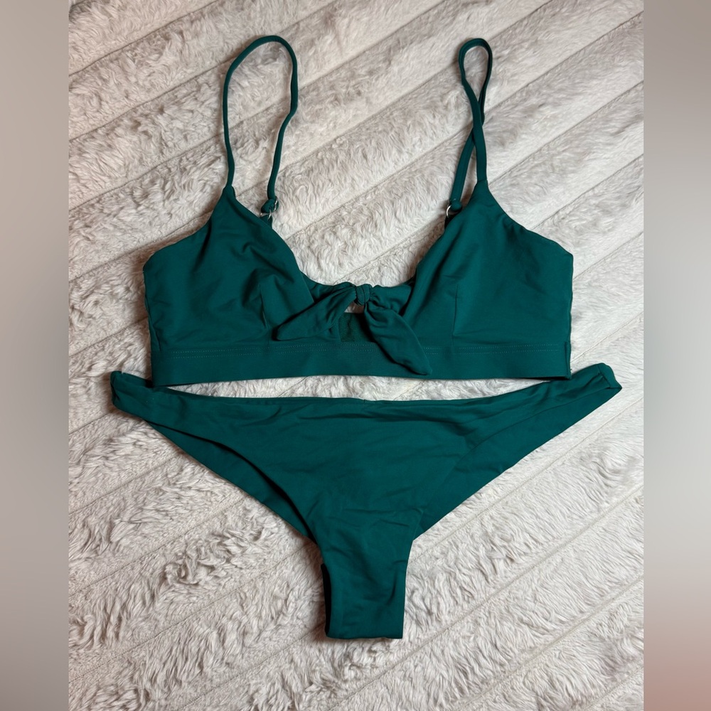 Billabong Deep Green Cheeky Bikini Set